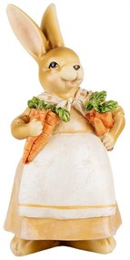 Decorative Figurine Rabbit 20 Cm Brown Plastic - 10*8*20 cm