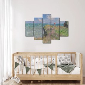 Obraz - Claude Monet, Cliff Walk at Pourville, reprodukcia (150x105 cm)