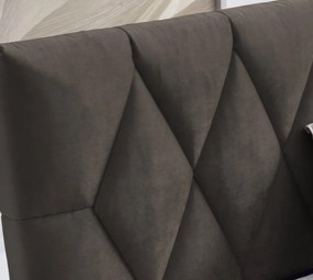 Posteľ Reve 180x200 cm, blatistá hnedá látka