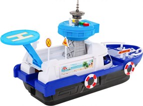 Ramiz Interaktívny policajný čln 2v1 pre deti 3+ Čierny pasažier + 3 vozidlá + svetlá zvuky