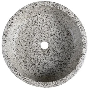 Sapho - Umývadlo na dosku PRIORI pr. 41 cm biela/šedá