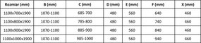 Mexen APIA, sprchový kút s posuvnými dverami 110 (dvere) x 90 (stena) cm, 5mm číre-pásy sklo, chrómový profil, 840-110-090-01-20