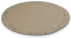 Béžový bavlnený okrúhly koberec pod stromček s vianočným motívom ø 130 cm Hammershøi Christmas – Kähler Design