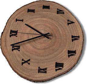 Nástenné hodiny z prierezu kmeňa | KORO: Amber - 3072 26-29 cm 4812-115559 KOR005