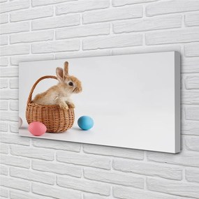 Obraz na plátne králiky vajcia 140x70 cm