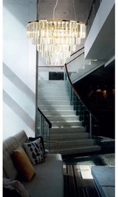 MAXLIGHT P0424 - Luster na lanku MONACO 15xG9/40W/230V pr. 60 cm zlatá