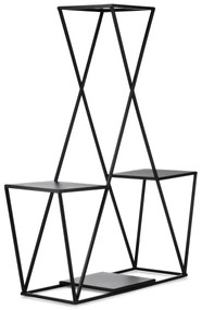 Stojan na kvety 95x78 cm čierna