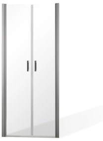 Dvoujkrídlové sprchové dvere BADEN II na inštaláciu do niky Brillant Sklo TRANSPARENT Univerzální 100 cm