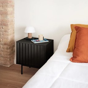 Čierny matný nočný stolík Sierra – Teulat