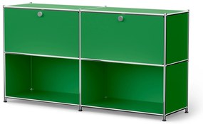 Kovový regál »CN3« s výklopnými priehradkami, zelený