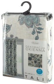 ZÁVES NA KRÚŽKOCH TALI 140X250 CM VZOROVANÁ