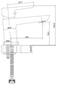 Cersanit S952-003 - vaňová sada s batériou + umývadlová batéria MILLE chróm lesk