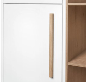 Vysoká skrinka do kúpeľne »Eklund« s bočným priečinkom