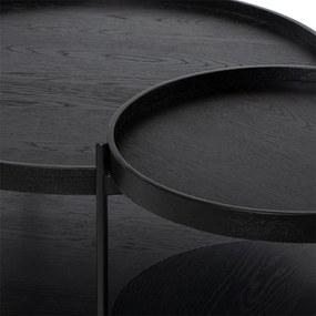 Konferenčný stolík lanyd ø 50 cm čierny MUZZA