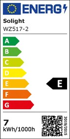 SOLIGHT LED žiarovka, klasický tvar A60 7W, E27, 4000K, 270°, 810lm
