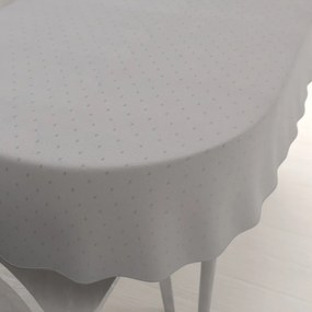 Biante Teflónový oválny obrus TF-080 Obdĺžničky na sivom 100x160 cm