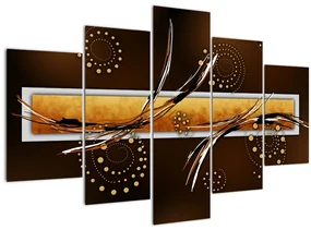 Obraz abstrakcie - Motýle (150x105 cm)