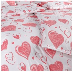 Bavlnené obliečky Pink Love 140x200/70x90 cm