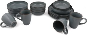 Porcelánová jídelní sada 16 ks Mod šedá