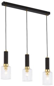 Jupiter 1866 - TU3 - Luster na lanku TULUZA 3xE27/60W/230V zlatá