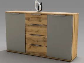 Komoda Capri, dub wotan/šedá%