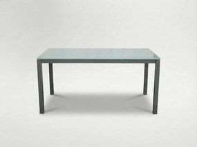 CH Hliníkový záhradný stôl 150x80x74 cm- sivá