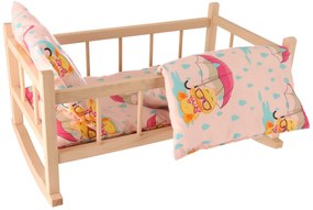 ATMOWOOD Drevená kolíska pre bábiky