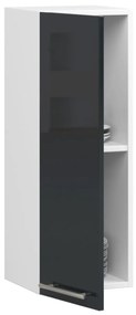 Závěsná kuchyňská skříňka Olivie W 30 cm grafit-bílá