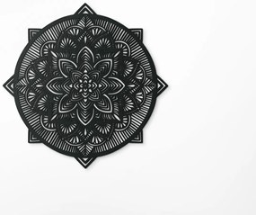 drevko Drevená mandala Vášeň Rozmer obrazu: 120 x 120 cm, Farba dekorácie: Čierna