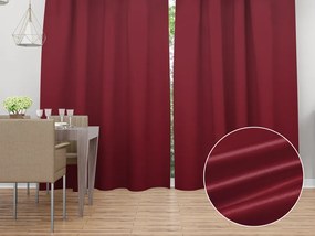 Biante Saténový záves LUX-L055 Vínovo červený 140x180 cm