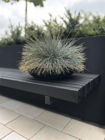 Okrasná miska PLANA, sklolaminát, 9xØ34 cm, antracit