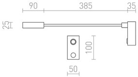 RED - Design Rendl - R10541 - LED Flexibilná lampička AIM LED/3W/230V čierna