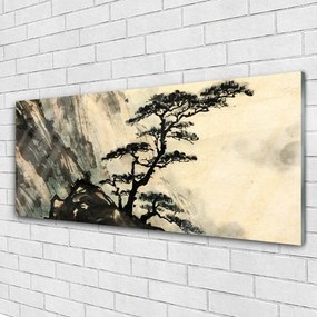 Obraz plexi Maľovaný strom umenie 125x50 cm