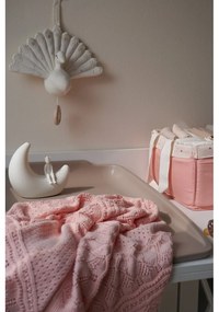 Staroružová pletená detská deka z Bio bavlny 80x100 cm Sorbet – Cam Cam Copenhagen