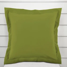 Biante Dekoračná obliečka na vankúš s lemom Rongo RG-095 Olivovo zelená 50 x 50 cm