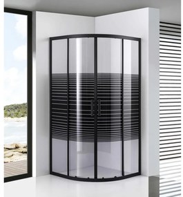 Avignon 6mm Shadow zakrivený Sprchový kút 90*90 190cm