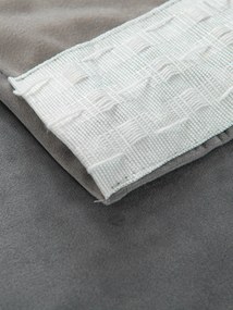 Zamatové zatemňovacie závesy Cesar sivé - 140 x 280 cm (2ks) - riasiaca stuha