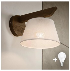 Brilagi - LED Nástenné svietidlo ANTHONY 1xE14/40W/230V dub orech/biela