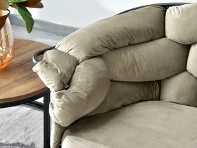 Relaxačné kreslo Piplio (čierna). Akcia -20%. Vlastná spoľahlivá doprava až k Vám domov. 1136265
