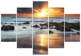 Obraz - More zaliate slnkom (150x105 cm)