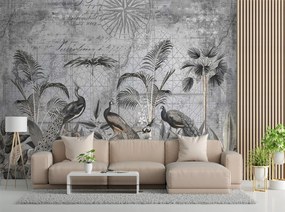 Gario Fototapeta Pávy v tmavosivých trópoch - Andrea Haase Materiál: Vliesová, Rozmery: 350 x 245 cm