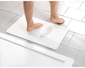 Biela kúpeľňová predložka z kremeliny 39x60 cm Simi – Wenko