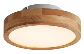Škandinávske stropné svietidlo drevo 30cm vrátane LED stmievateľné - Pecker