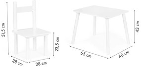 Stôl stôl +2 stoličky detský nábytok set
