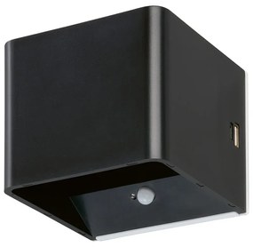 Čierne LED nástenné svietidlo Magnetics – Fischer & Honsel