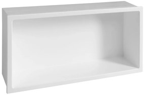Polysan Polysan, INSERTA zapustená polica do obkladu, liaty mramor, 810x270mm, biela, 1301-82