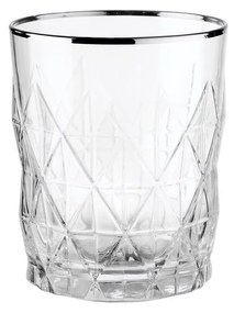 UPSCALE ATLANTIS Sada pohárov na vodu 345 ml 6 ks - strieborná