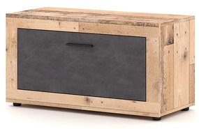 Botník Luna 90 cm dub Matera světlý/šedý