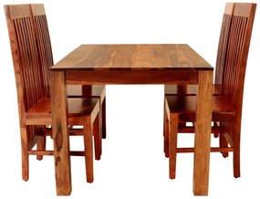furniture-nabytek.cz - Kuchyňský stůl a židle set pro 4 osoby z masivu palisandr