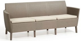 InternetovaZahrada - Záhradná lavica Salema 3 seater sofa - cappuccino